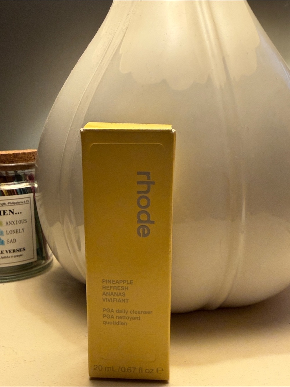 RHODE Pineapple Refresh Daily Cleanser — yellow box